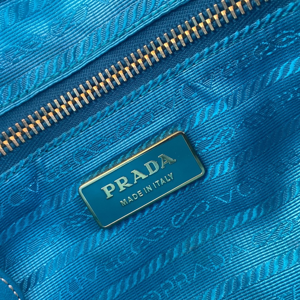 Prada Blue Tessuto Gaufre Crossbody - Picture 7 of 16